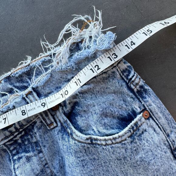 Vintage Y2k Levi's Light Acid Wash High Waist Baggy Taper Denim Jeans Women's 27 - Picture 4 of 5